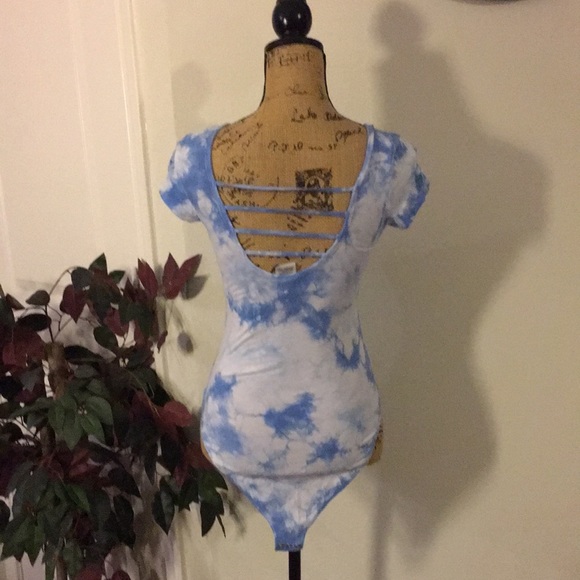 Blue and white PINK Bodysuit - Picture 2 of 7